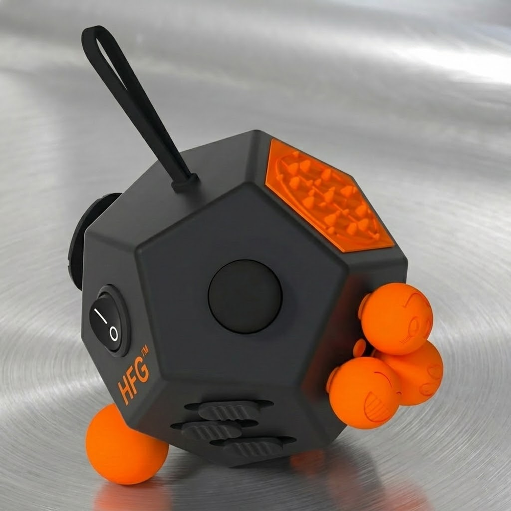 HandyFidgetGround™ 12-Side Sensory Fidget Cube Clicker