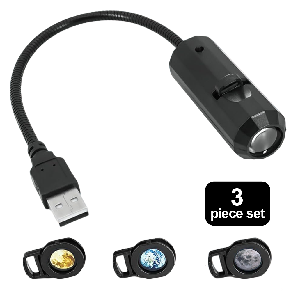 HandyFidgetGround™ AstroLens 360° USB Galaxy Projector Light