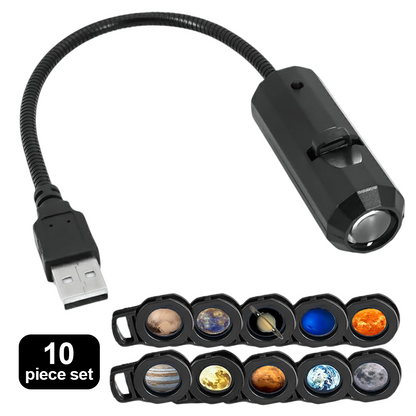 HandyFidgetGround™ AstroLens 360° USB Galaxy Projector Light