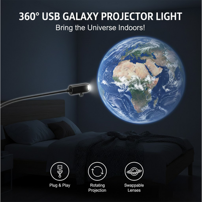 HandyFidgetGround™ AstroLens 360° USB Galaxy Projector Light