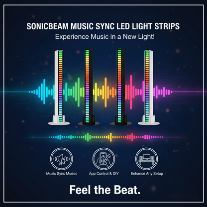 HandyFidgetGround™ SonicBeam Music Sync LED Light Strips