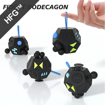 HandyFidgetGround™ 12-Side Sensory Fidget Cube Clicker