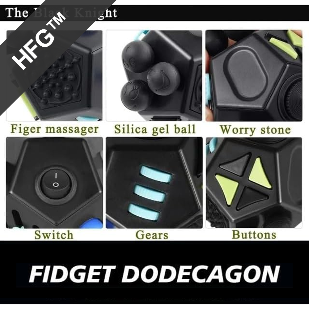 HandyFidgetGround™ 12-Side Sensory Fidget Cube Clicker