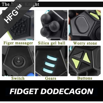 HandyFidgetGround™ 12-Side Sensory Fidget Cube Clicker