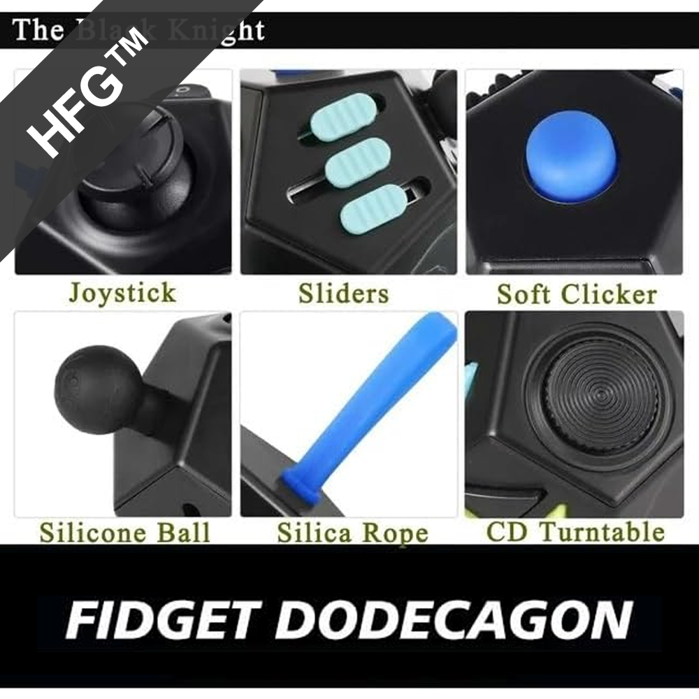 HandyFidgetGround™ 12-Side Sensory Fidget Cube Clicker