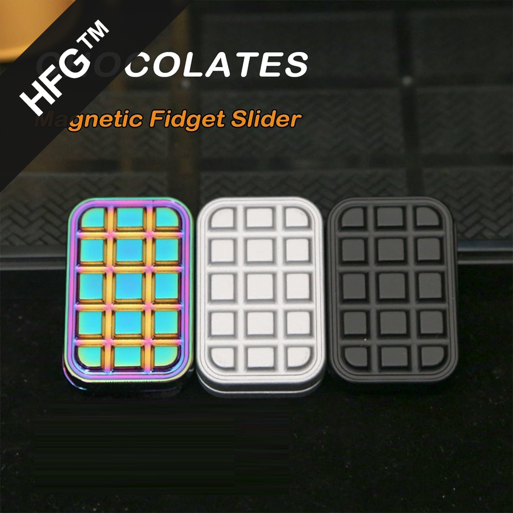 HandyFidgetGround™ Chocolate Block Fidget Slider