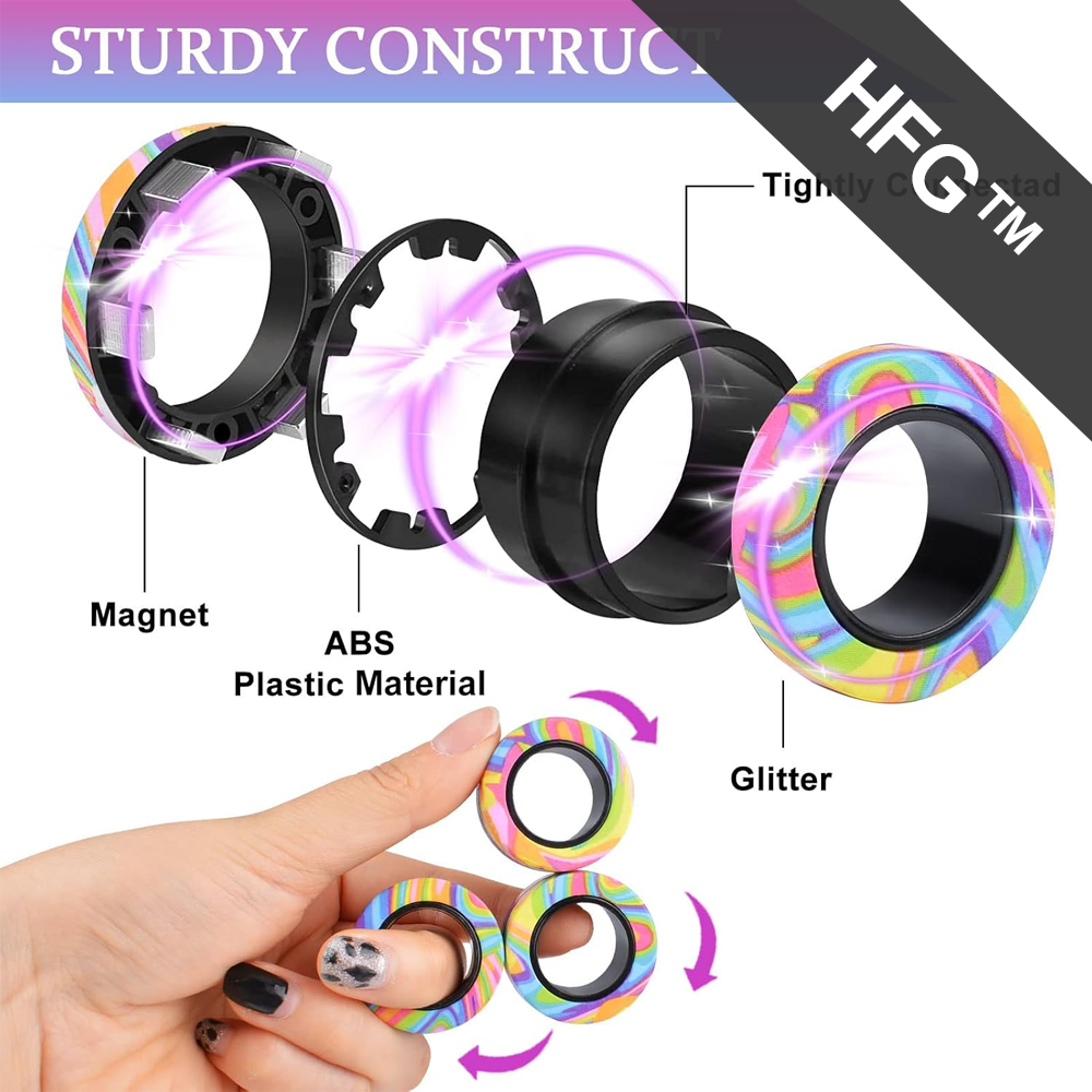 HandyFidgetGround™ Finger Magnetic Rings Skill Fidget