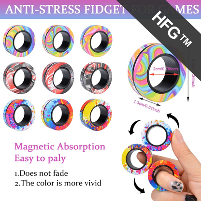 HandyFidgetGround™ Finger Magnetic Rings Skill Fidget