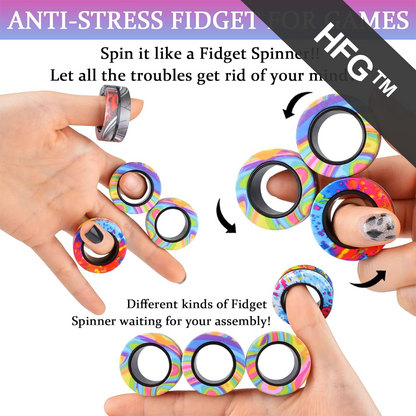 HandyFidgetGround™ Finger Magnetic Rings Skill Fidget