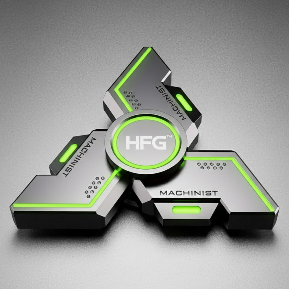 HandyFidgetGround™ Glow-in-Dark Triple Arm Gear Spinner