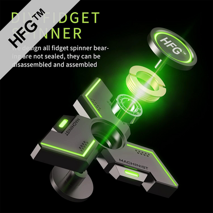 HandyFidgetGround™ Glow-in-Dark Triple Arm Gear Spinner
