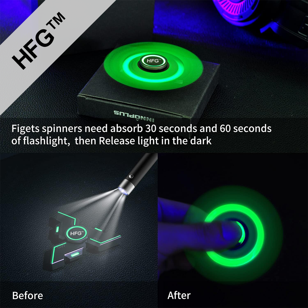 HandyFidgetGround™ Glow-in-Dark Triple Arm Gear Spinner