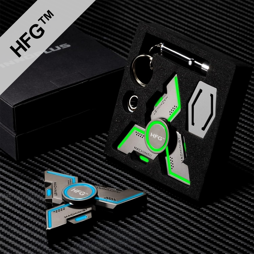 HandyFidgetGround™ Glow-in-Dark Triple Arm Gear Spinner