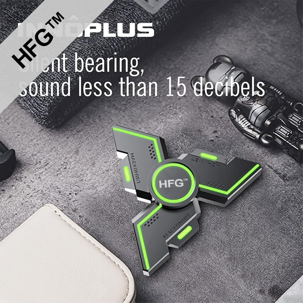 HandyFidgetGround™ Glow-in-Dark Triple Arm Gear Spinner