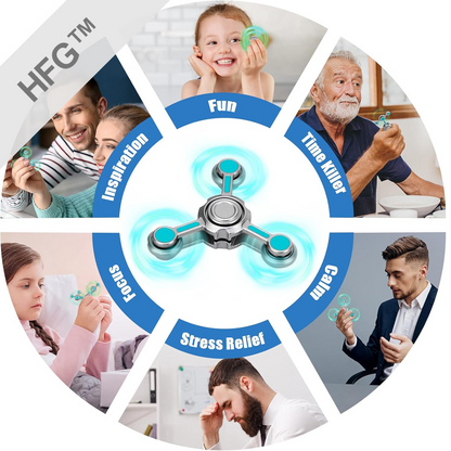 HandyFidgetGround™ Luminous Metal Fidget Spinner