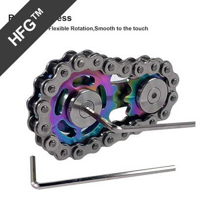 HandyFidgetGround™ Metal Chain Gear Spinner