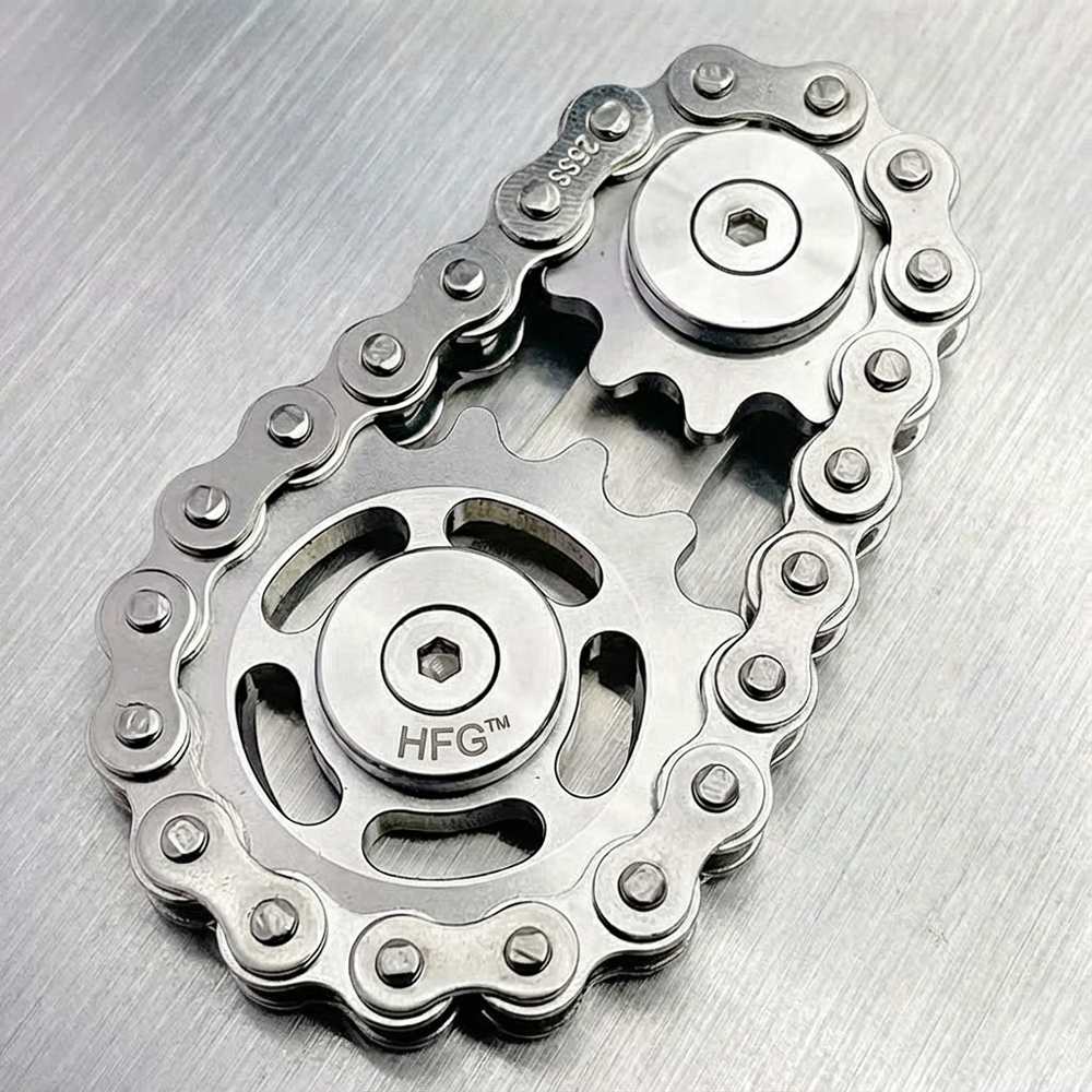 HandyFidgetGround™ Metal Chain Gear Spinner