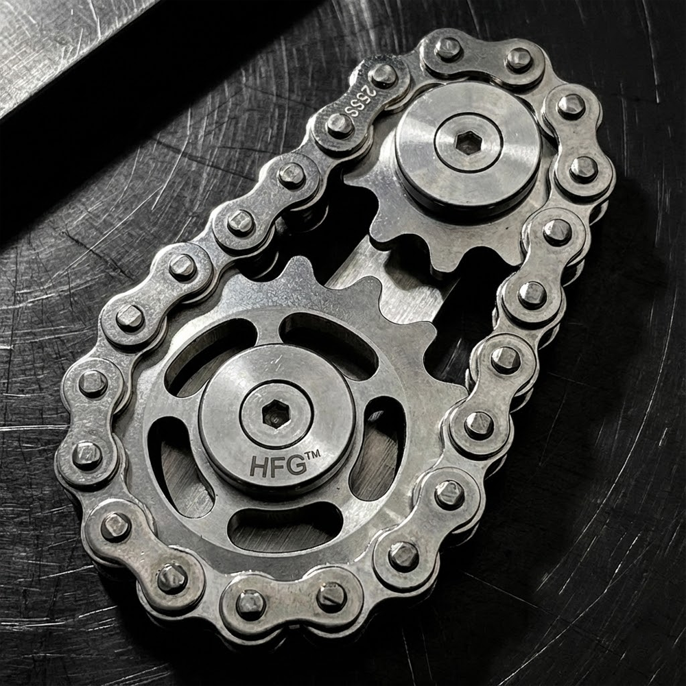 HandyFidgetGround™ Metal Chain Gear Spinner