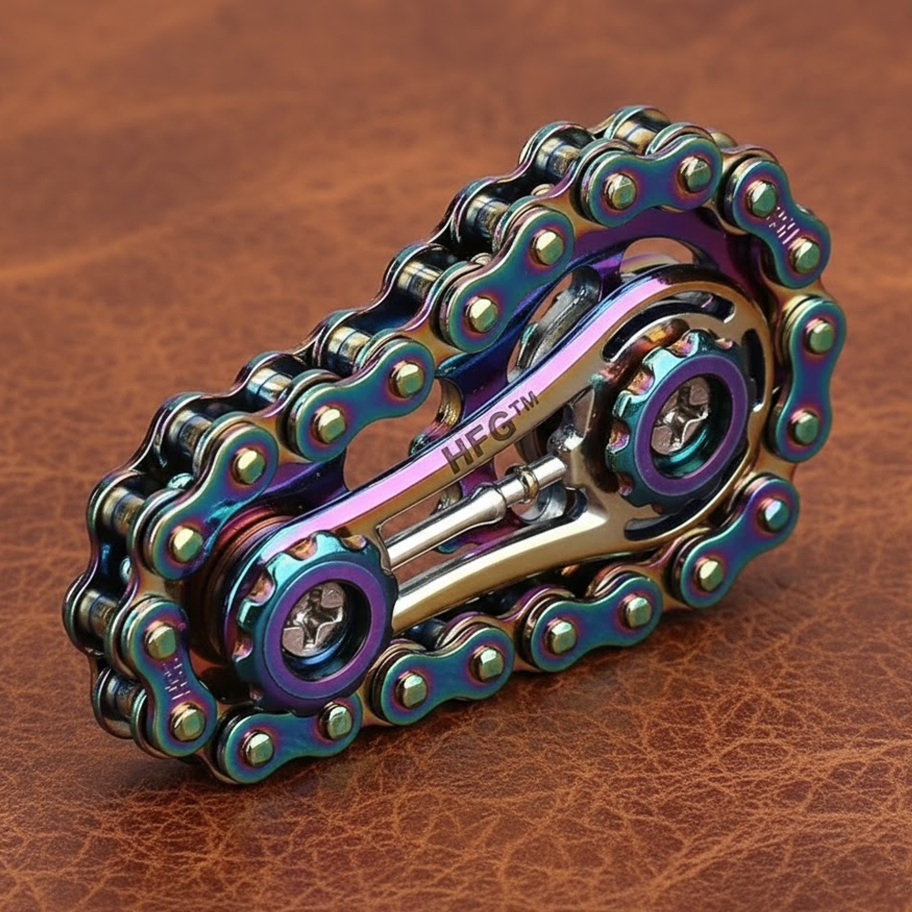 HandyFidgetGround™ Metal Chain Gear Spinner Special Edition