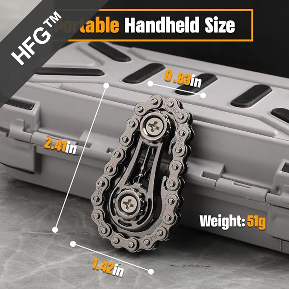 HandyFidgetGround™ Metal Chain Gear Spinner Special Edition