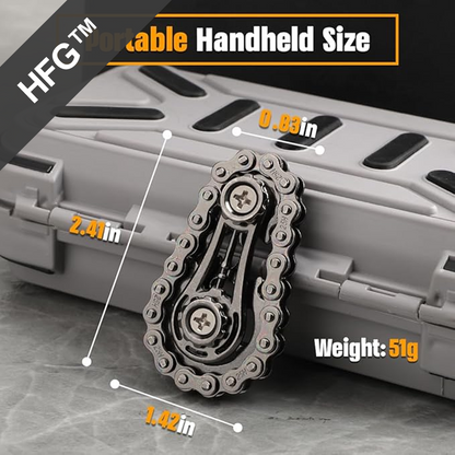 HandyFidgetGround™ Metal Chain Gear Spinner Special Edition