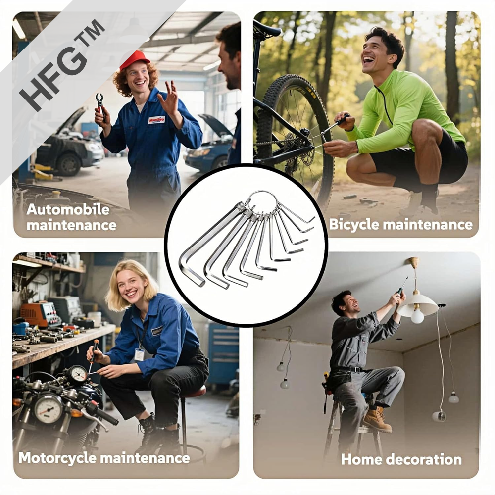 HandyFidgetGround™ Metric Hex Key Tool Set