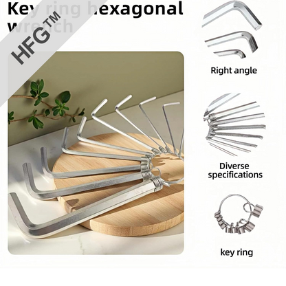 HandyFidgetGround™ Metric Hex Key Tool Set