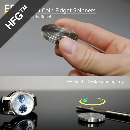 HandyFidgetGround™ Pocket Kinetic FocCoin Desk Spinner