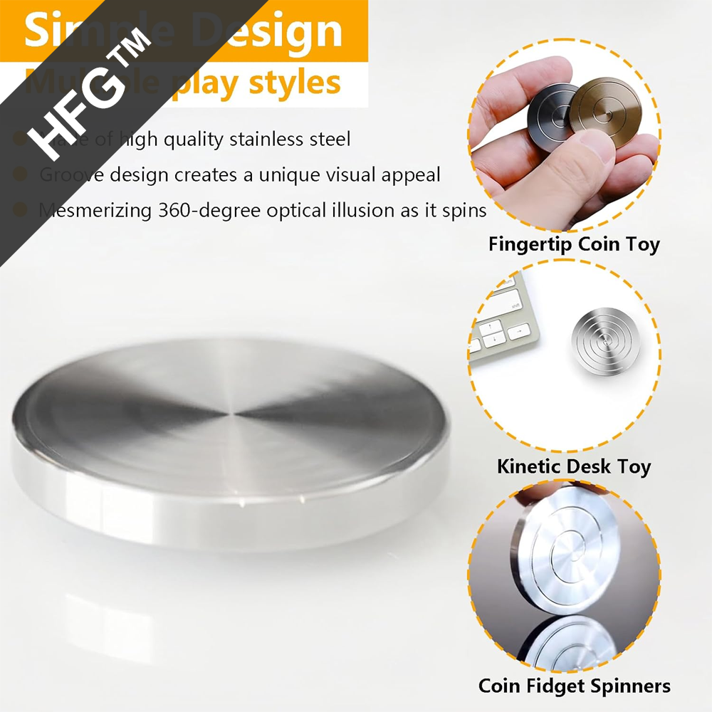 HandyFidgetGround™ Pocket Kinetic FocCoin Desk Spinner