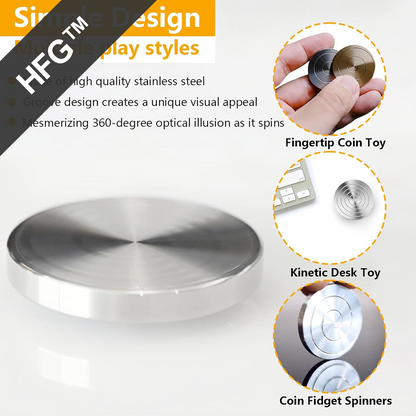 HandyFidgetGround™ Pocket Kinetic FocCoin Desk Spinner