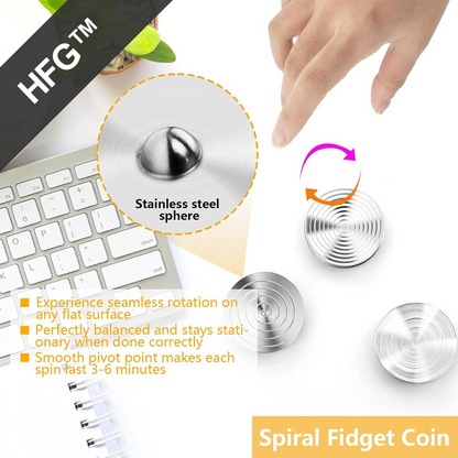 HandyFidgetGround™ Pocket Kinetic FocCoin Desk Spinner