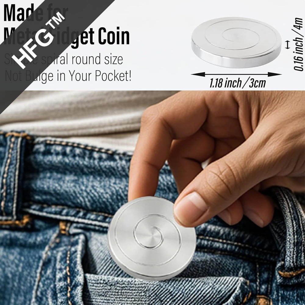 HandyFidgetGround™ Pocket Kinetic FocCoin Desk Spinner