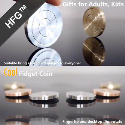 HandyFidgetGround™ Pocket Kinetic FocCoin Desk Spinner
