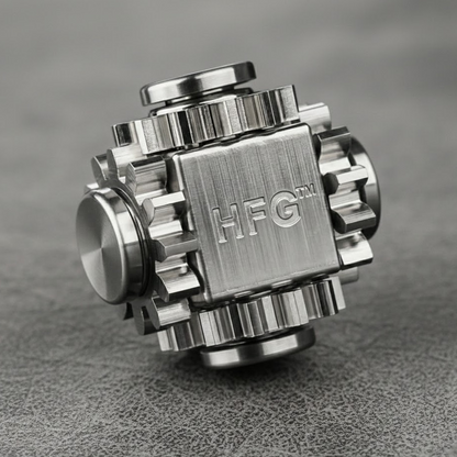 HandyFidgetGround™ Pure Brass Mechanical Cube Spinner