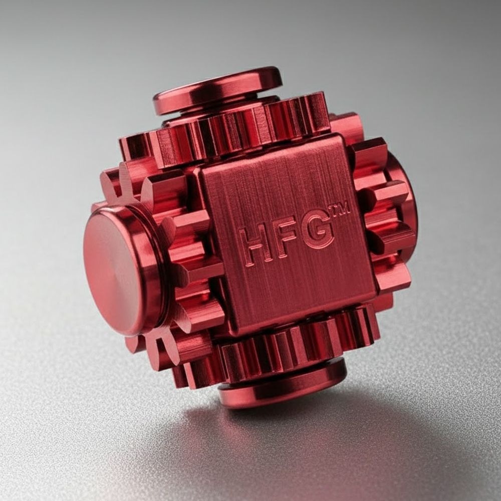 HandyFidgetGround™ Pure Brass Mechanical Cube Spinner