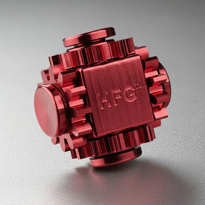 HandyFidgetGround™ Pure Brass Mechanical Cube Spinner