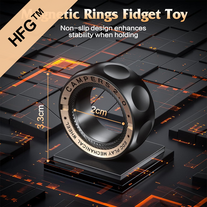 HandyFidgetGround™ Quiet Magnetic Fidget Ring Spinner