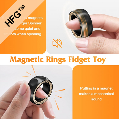 HandyFidgetGround™ Quiet Magnetic Fidget Ring Spinner