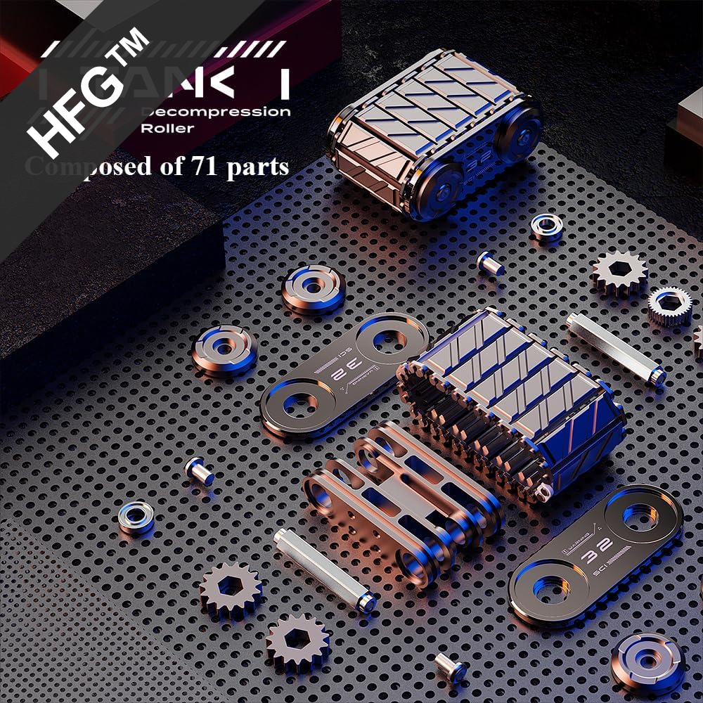 HandyFidgetGround™ Tank Track Heavy Metal Slider