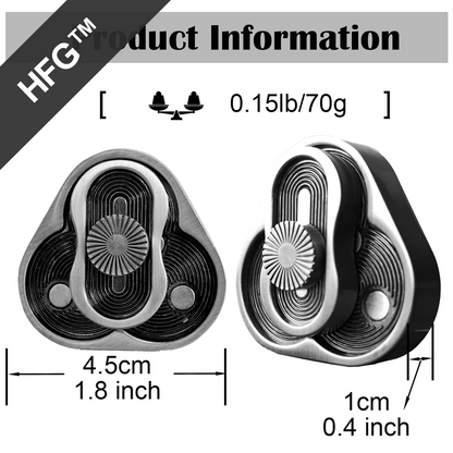 HandyFidgetGround™ Triangle Clover Metal Slider