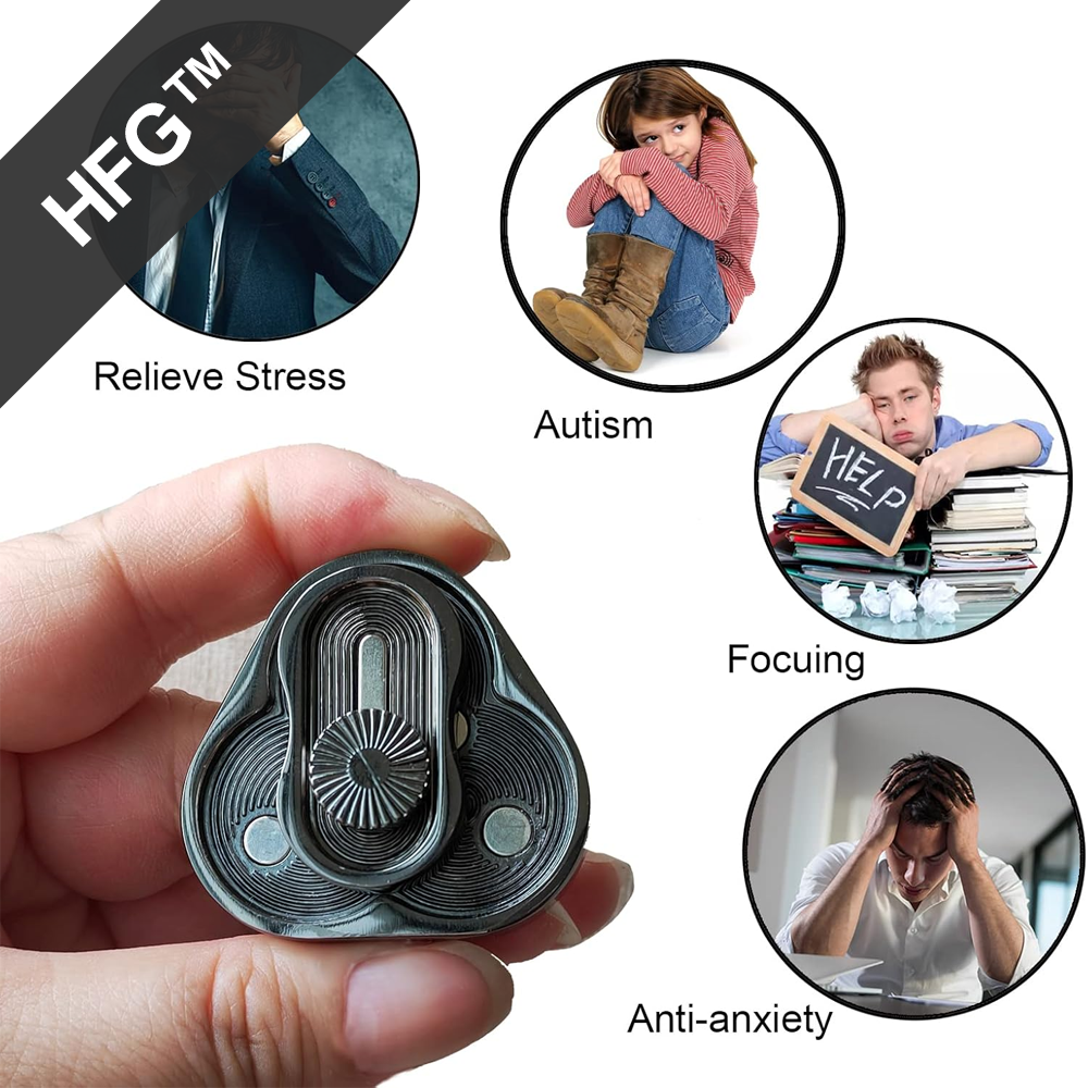 HandyFidgetGround™ Triangle Clover Metal Slider