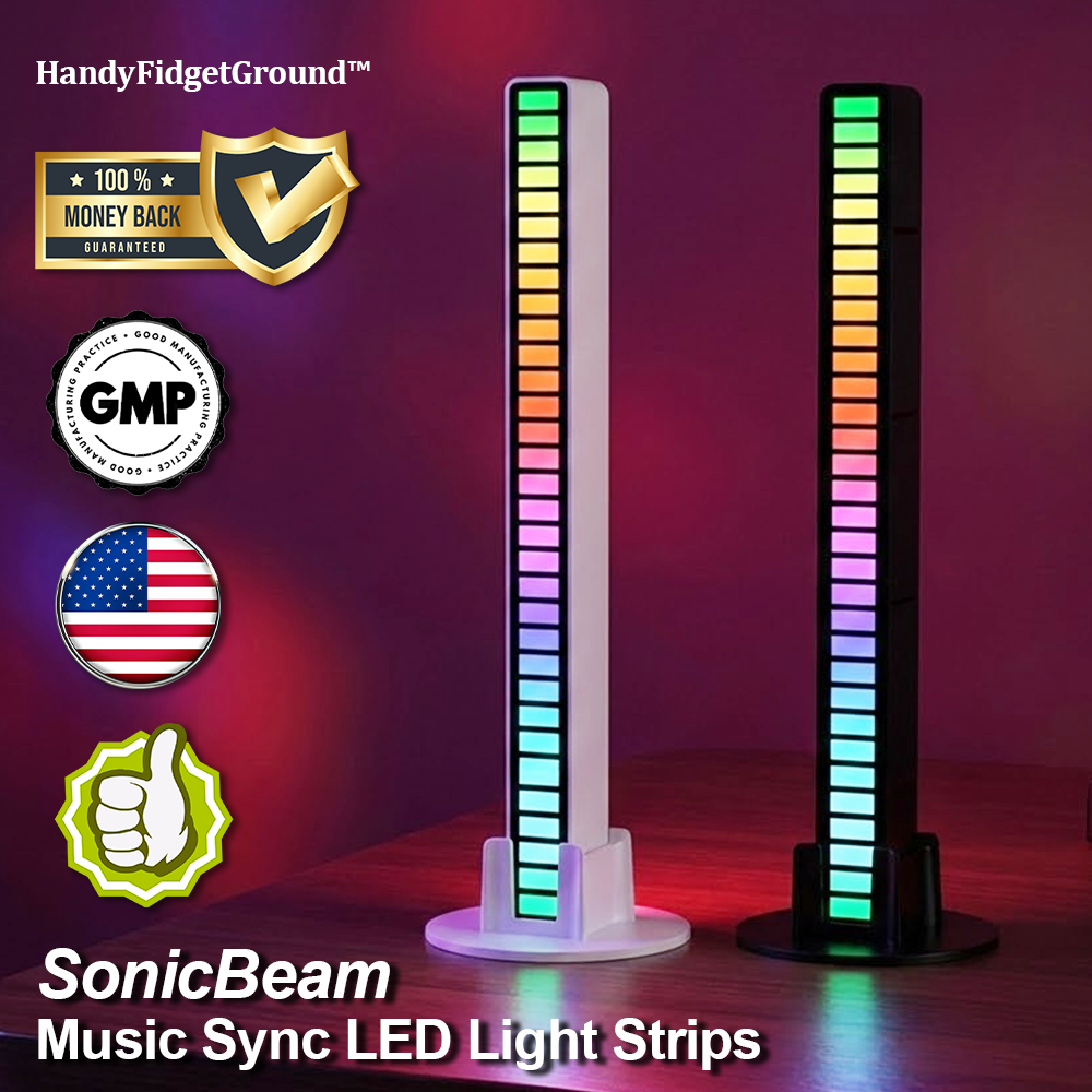 HandyFidgetGround™ SonicBeam Music Sync LED Light Strips