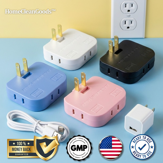 HandyFidgetGround™ PlugTurn Rotating Outlet Wall Adapter